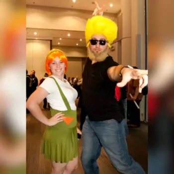 Cosplay de Johnny Bravo y Suzy en la vida real