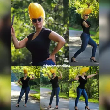 Johnny Bravo real en version mujer morena