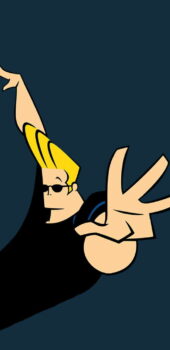 Johnny Bravo wallpaper cartoon network de los 90s fondo verde cemento