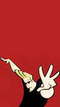 Wallpaper de Johnny Bravo bravo johnny de fondo rojo